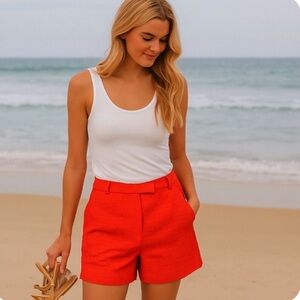 Sessun Burnt Orange Eyelet Shorts Size 6US/38UK 3 inch inseam